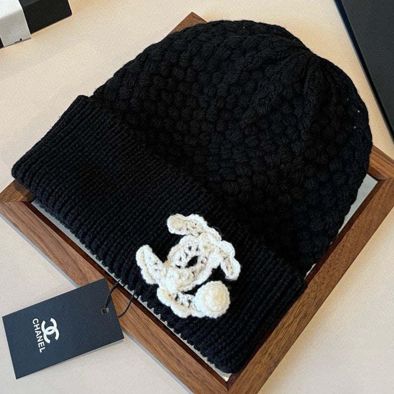 Chanel Knitted Beanie Hat 454025