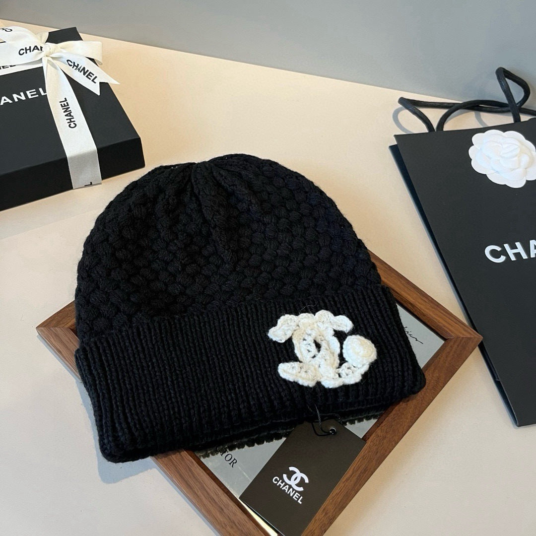 Chanel Knitted Beanie Hat 454025