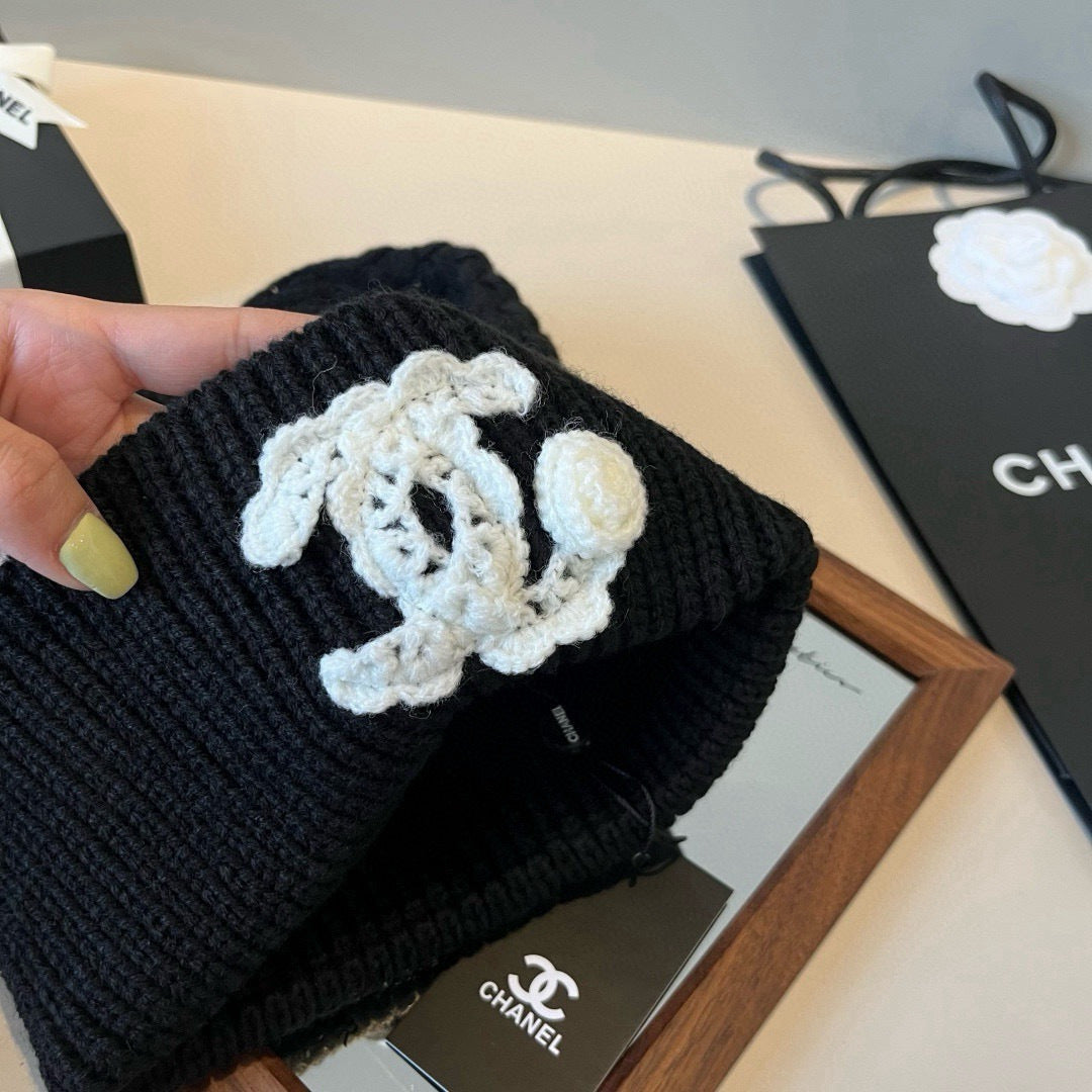 Chanel Knitted Beanie Hat 454025