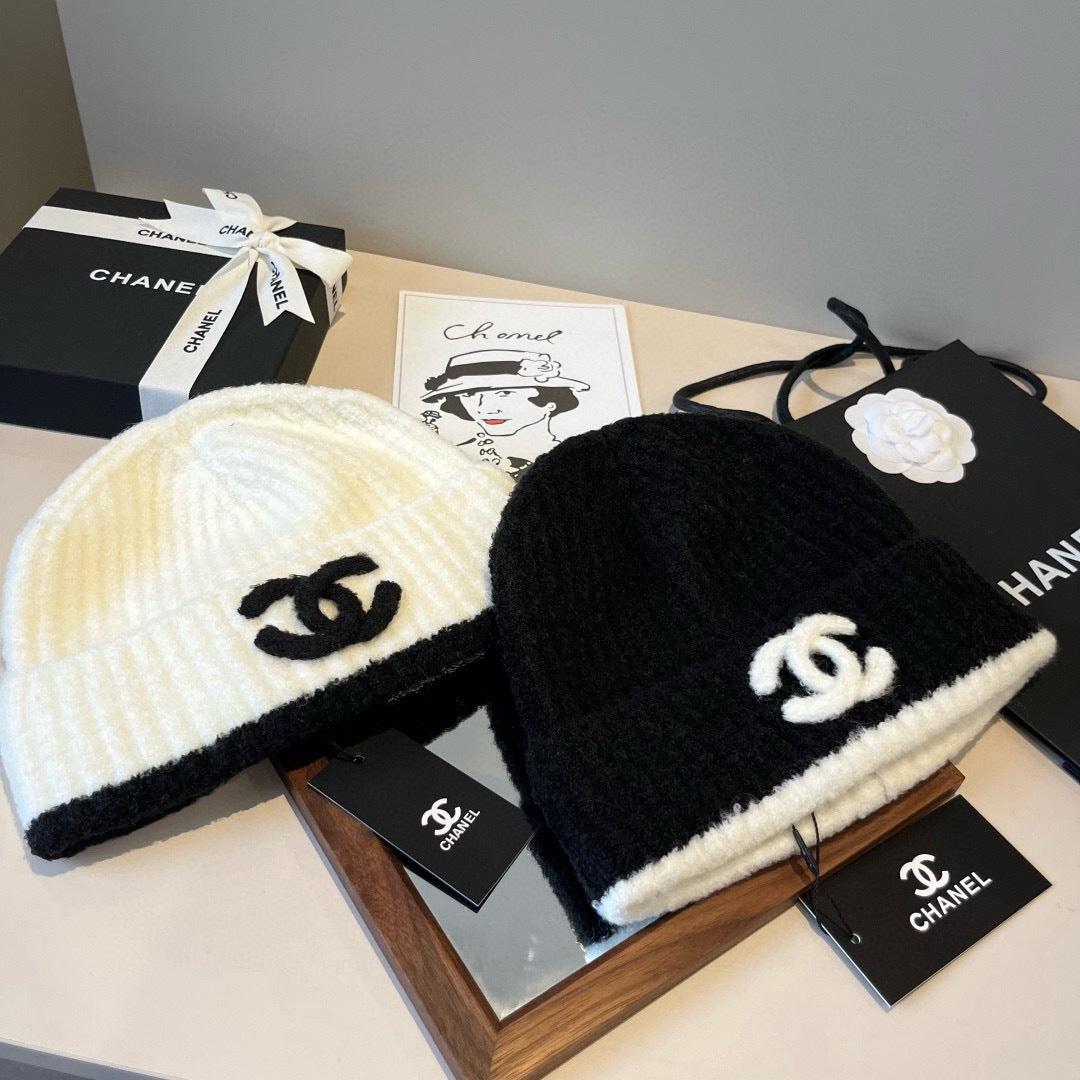Chanel Knitted Beanie Hat 454026