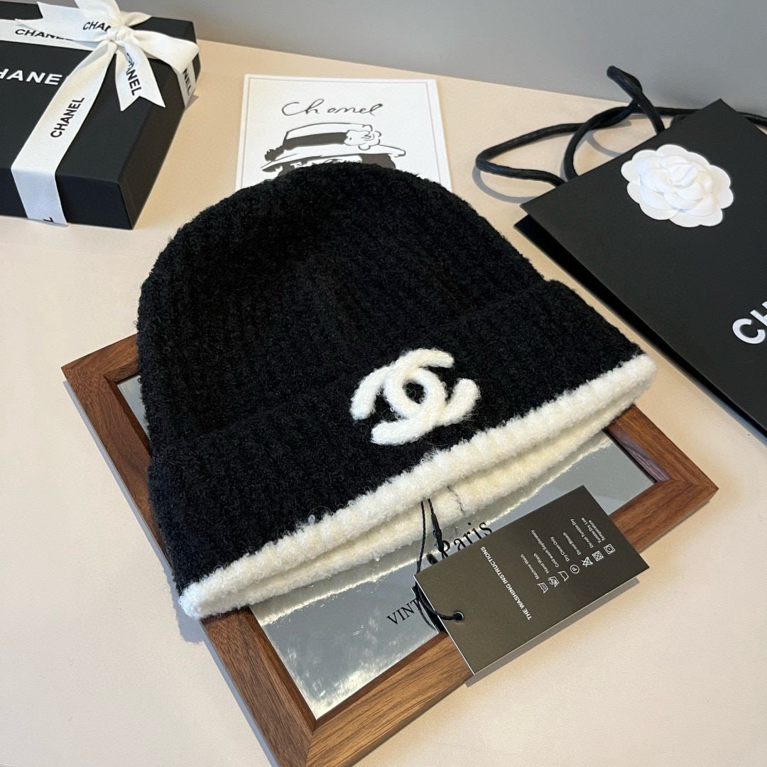 Chanel Knitted Beanie Hat 454026