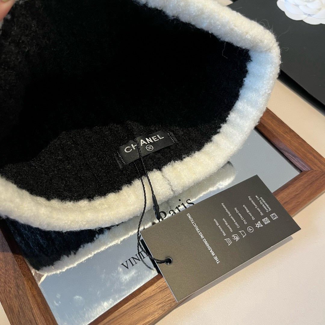 Chanel Knitted Beanie Hat 454026