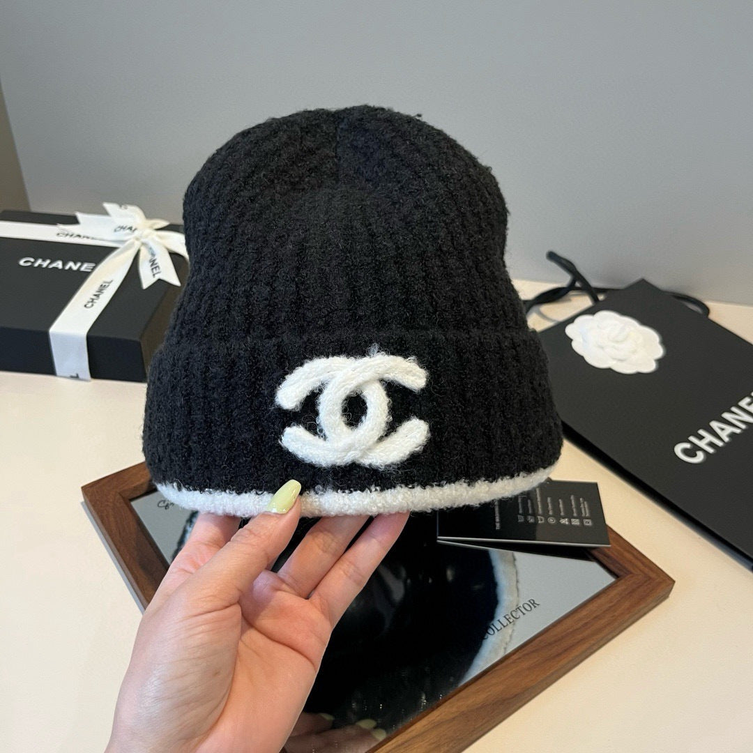 Chanel Knitted Beanie Hat 454026