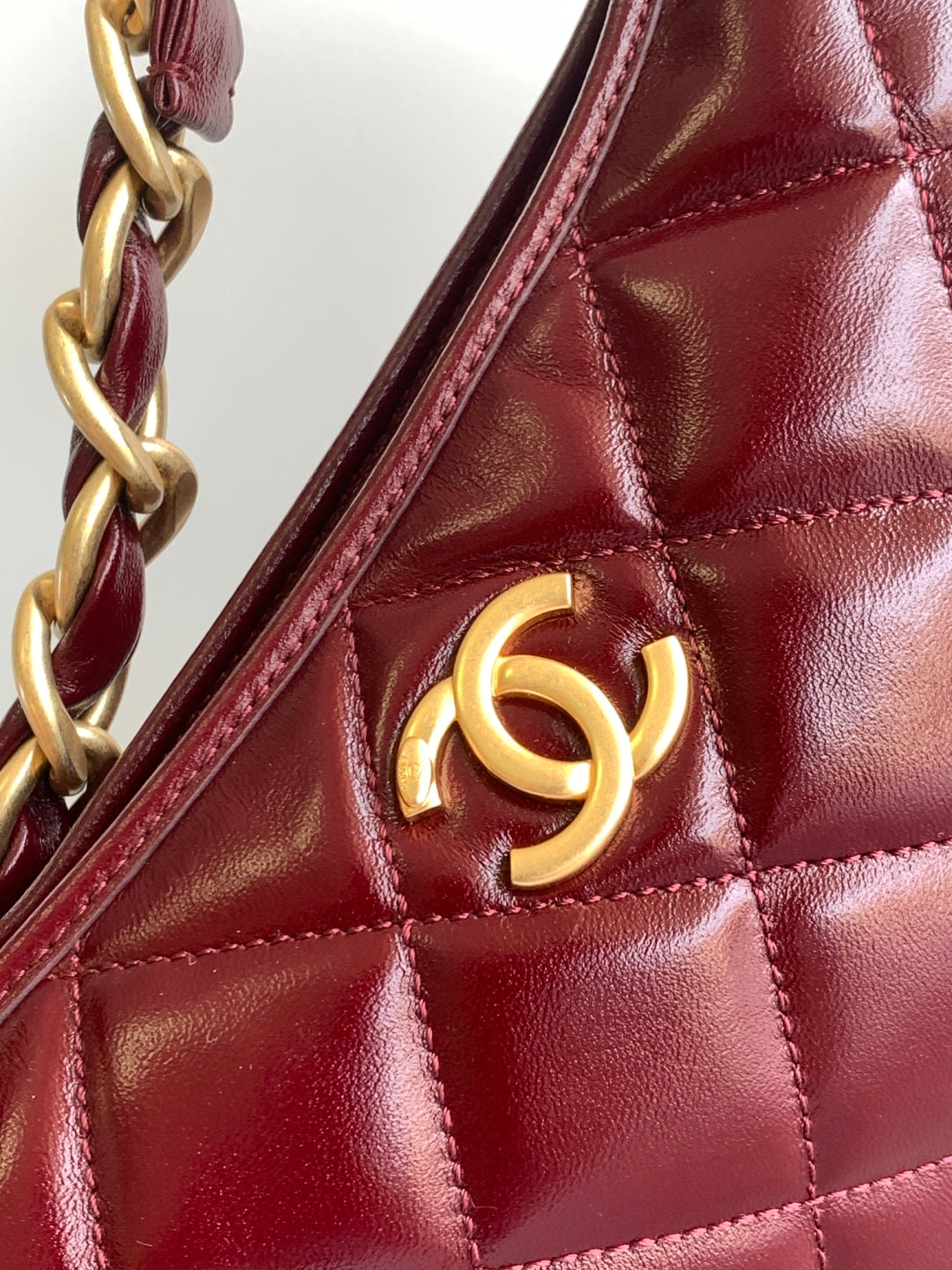 CC Hobo Bag 35 Red Lambskin 277763