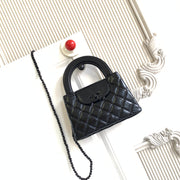 cc 24a nano 19cm kelly shopper bag lambskin black hardware