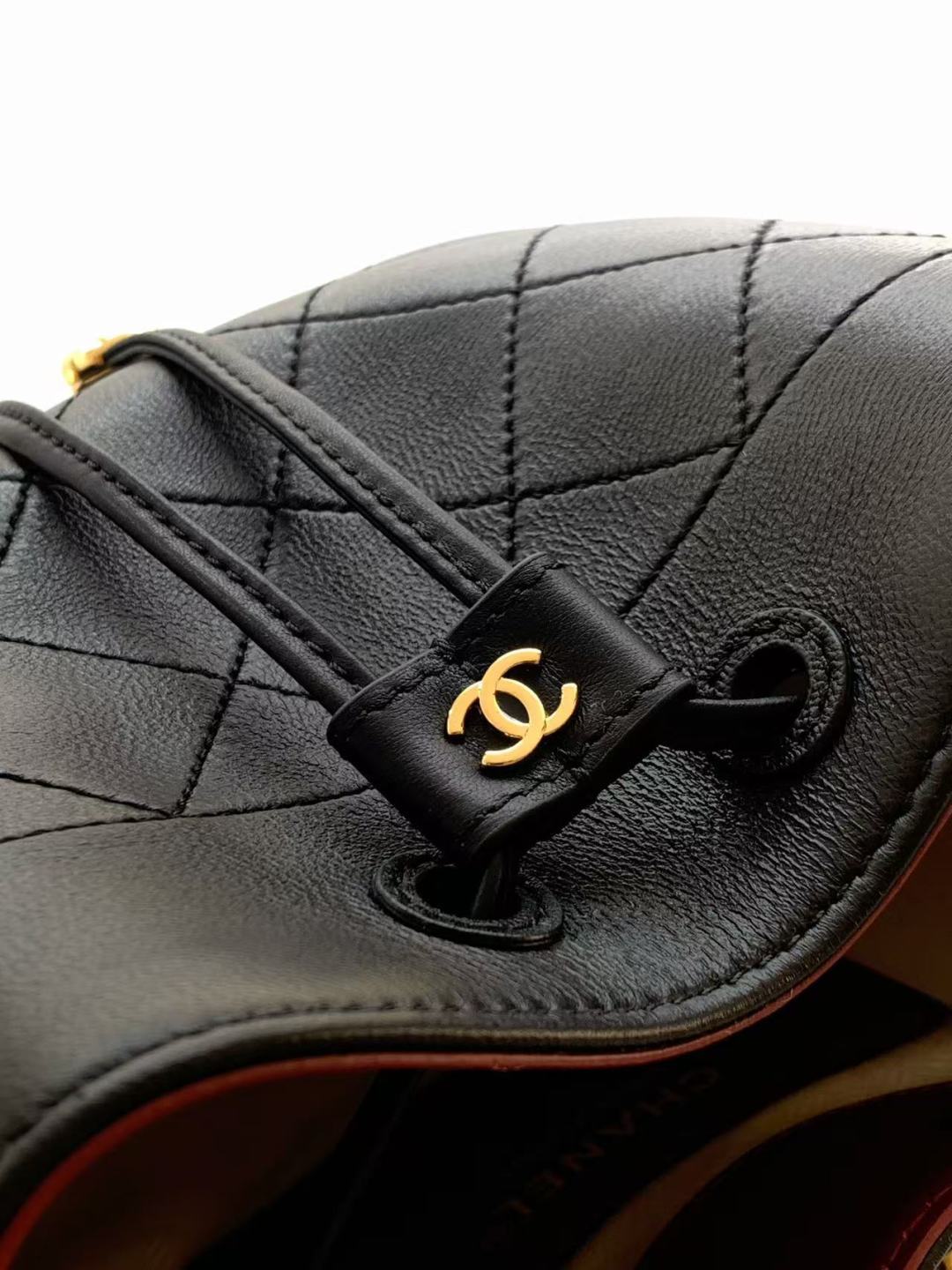 Chanel 2026 Bucket Bag Suede Leather 385786