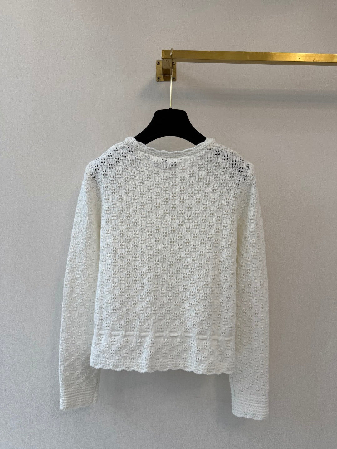 Chanel 2026 Crochet Knit Cardigan Wool 423074