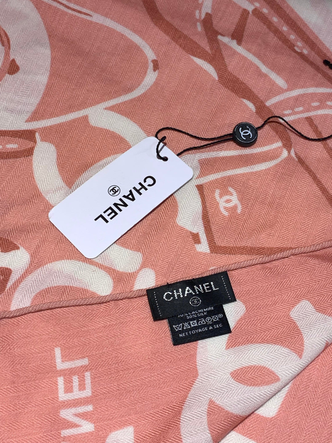 CC 25 Reversible Scarf 135cm Pink Cashmere 970900