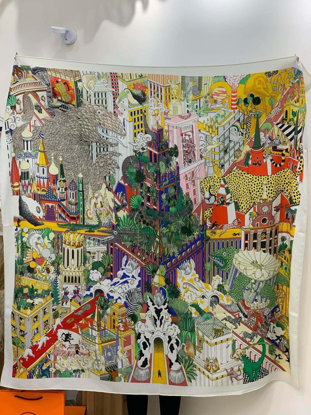 HM 25s The King Scarf 140cm Multicolor Cashmere 973042