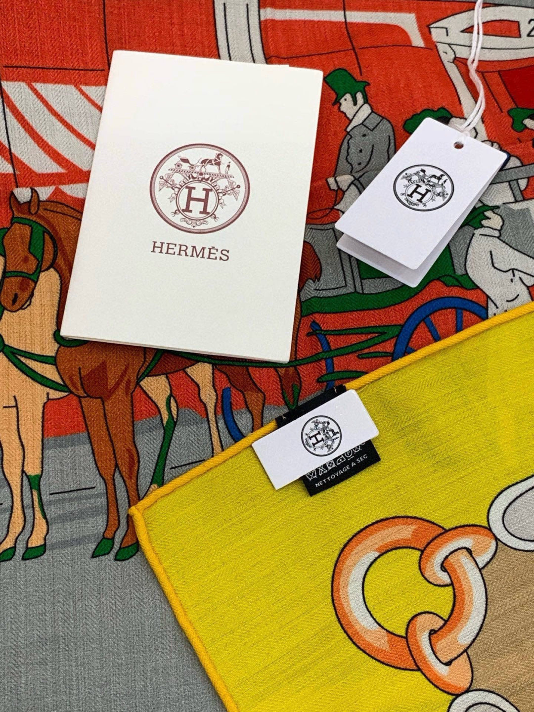 HM 25s The King Scarf 140cm Dark Beige Yellow Cashmere 973050