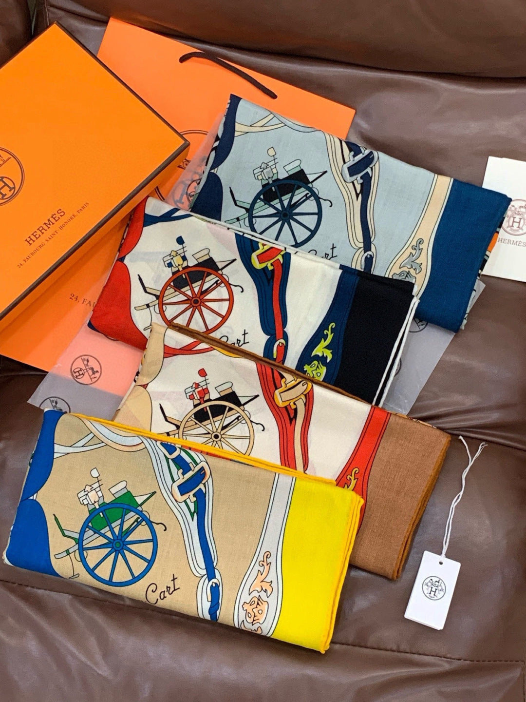 HM 25s The King Scarf 140cm Black White Colorful Cashmere 973051