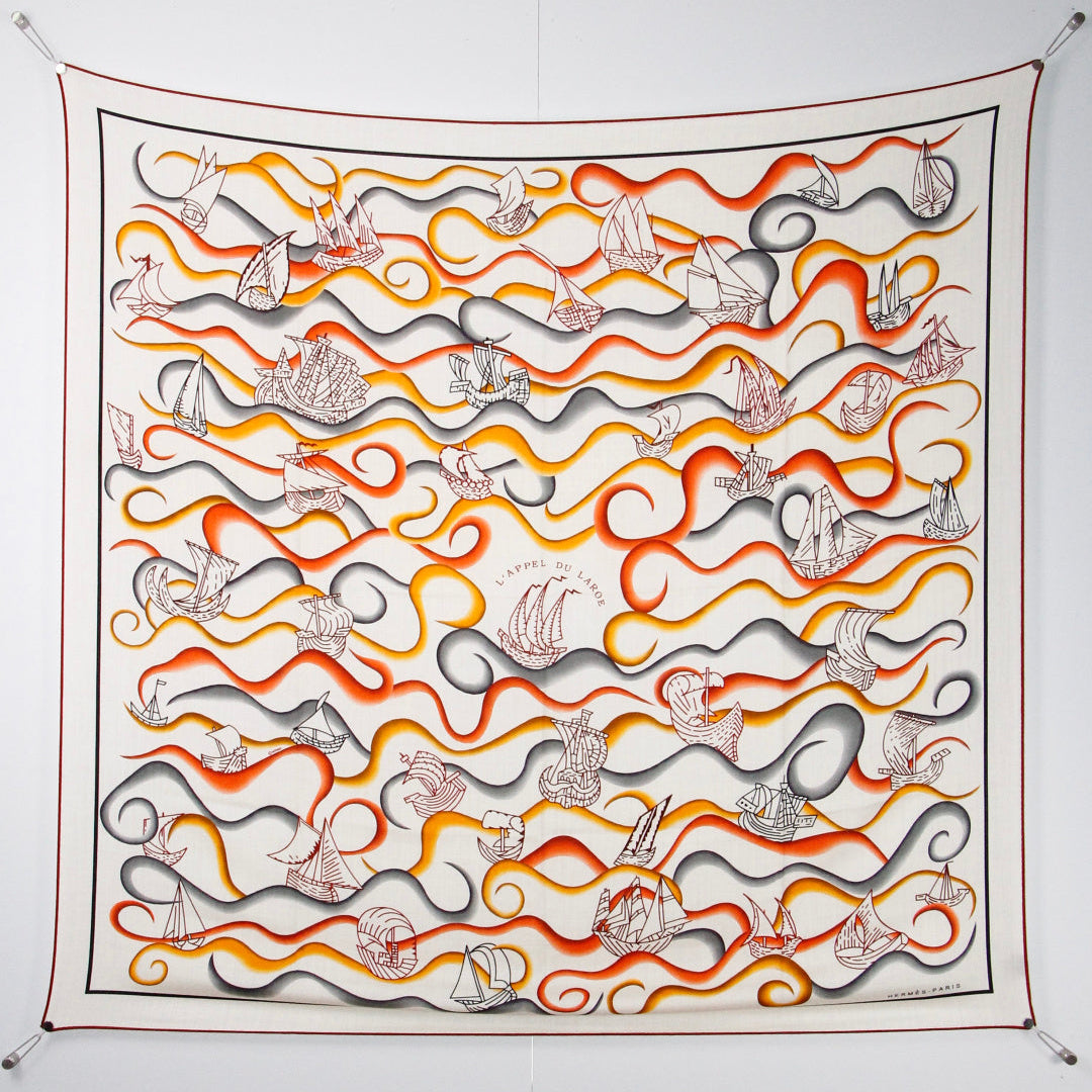 Hermès 2026 L'Appel Du Large Shawl Scarf 140cm Colorful Cashmere And Silk 218149