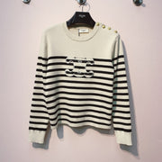 Celine 25 Knitted T-shirt White Wool 293418