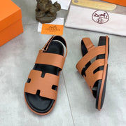 HM Men's Genius Sandals Brown Calfskin 645505