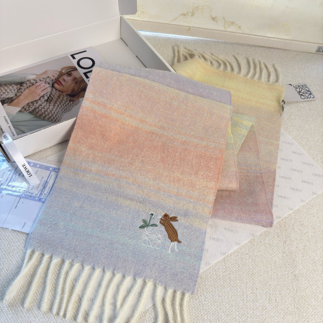 Loewe Scarf 180CM Mutilcolor Cashmere 968377