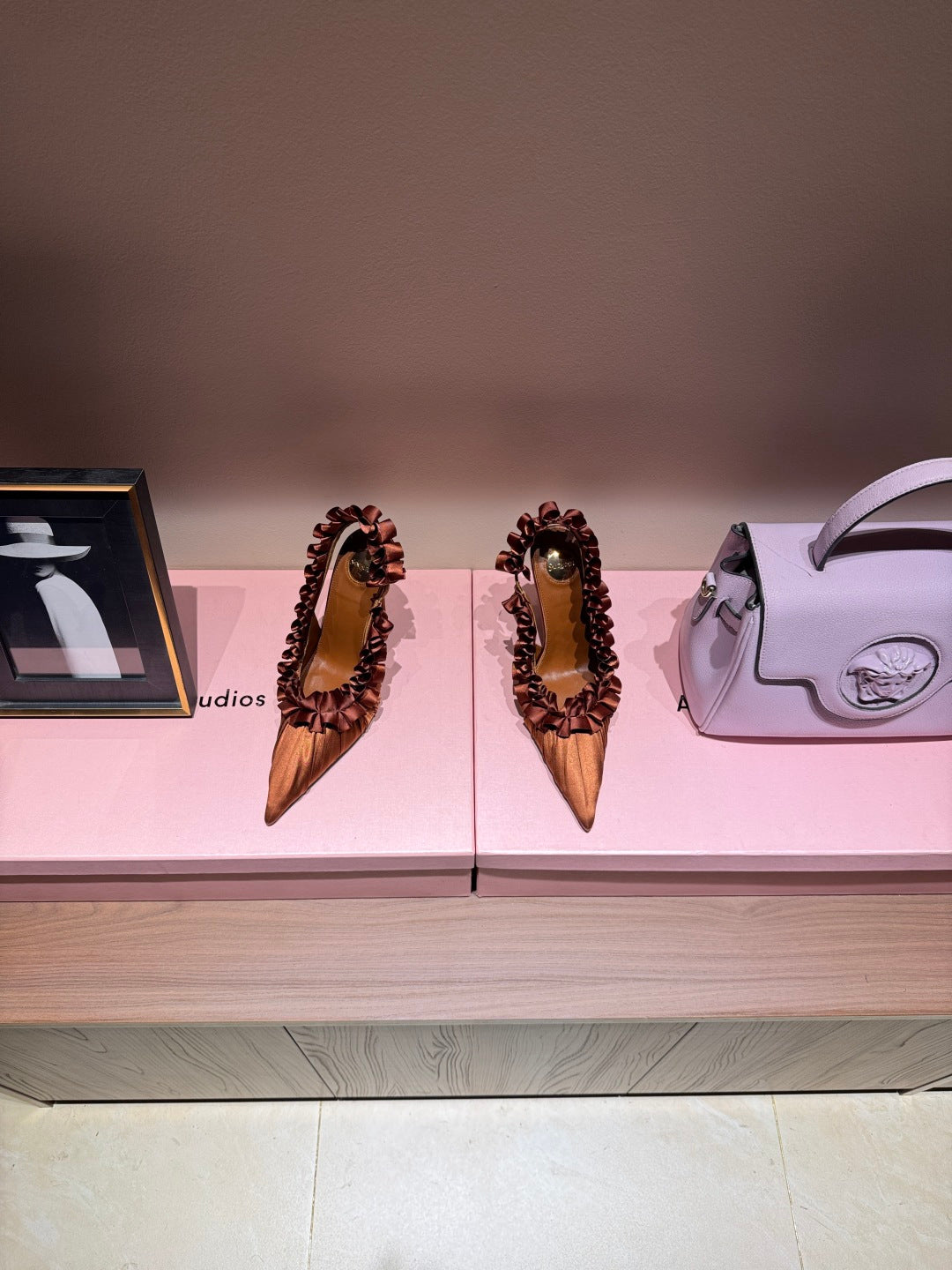 YSL 2026 Madeleine Slingback 110mm Silk Leather