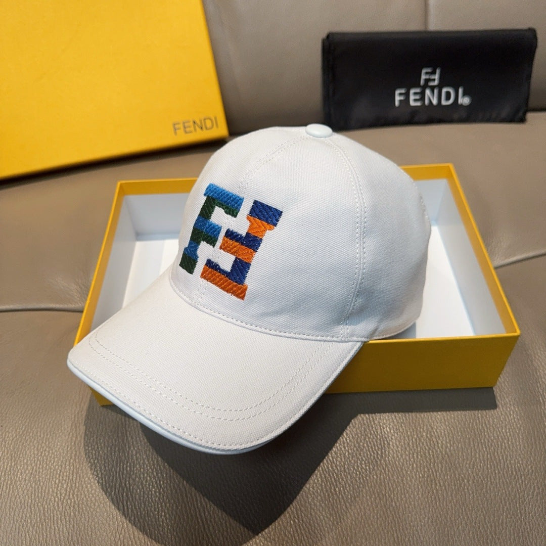 Fendi Canvas Baseball Cap Hat 454087