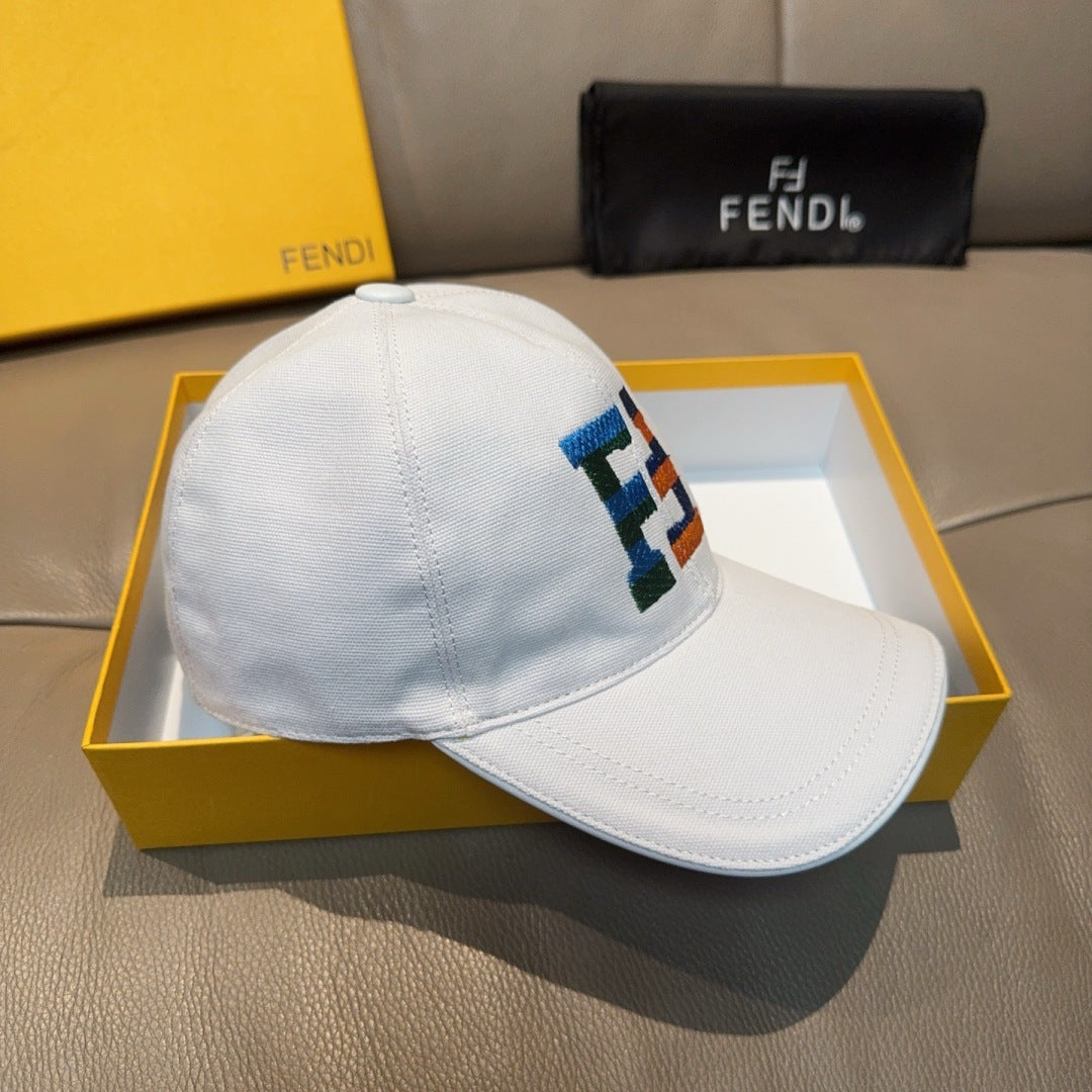 Fendi Canvas Baseball Cap Hat 454087