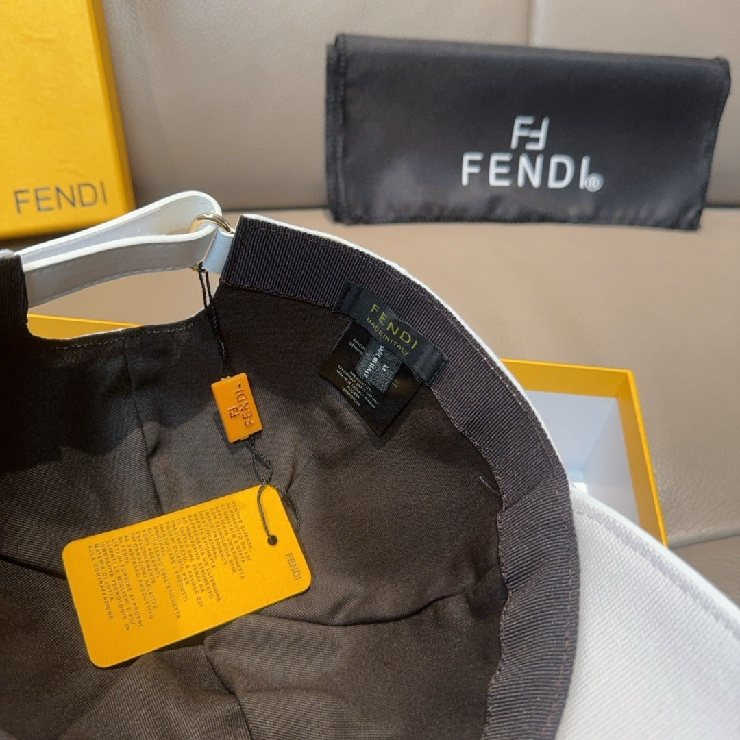 Fendi Canvas Baseball Cap Hat 454087