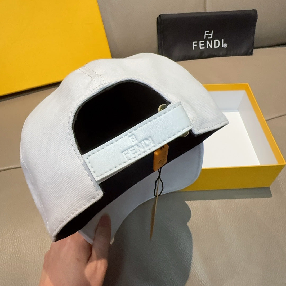 Fendi Canvas Baseball Cap Hat 454087