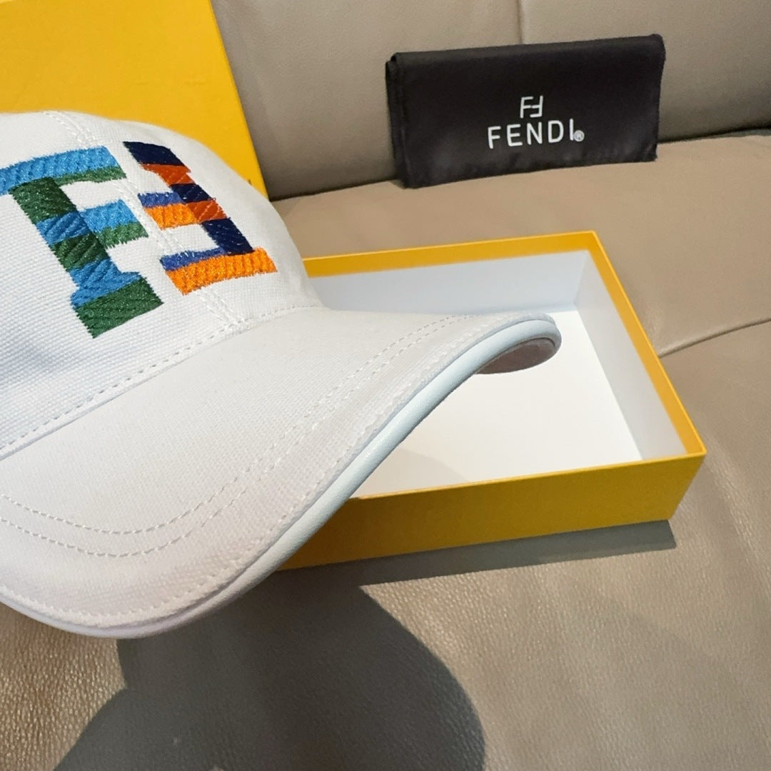Fendi Canvas Baseball Cap Hat 454087