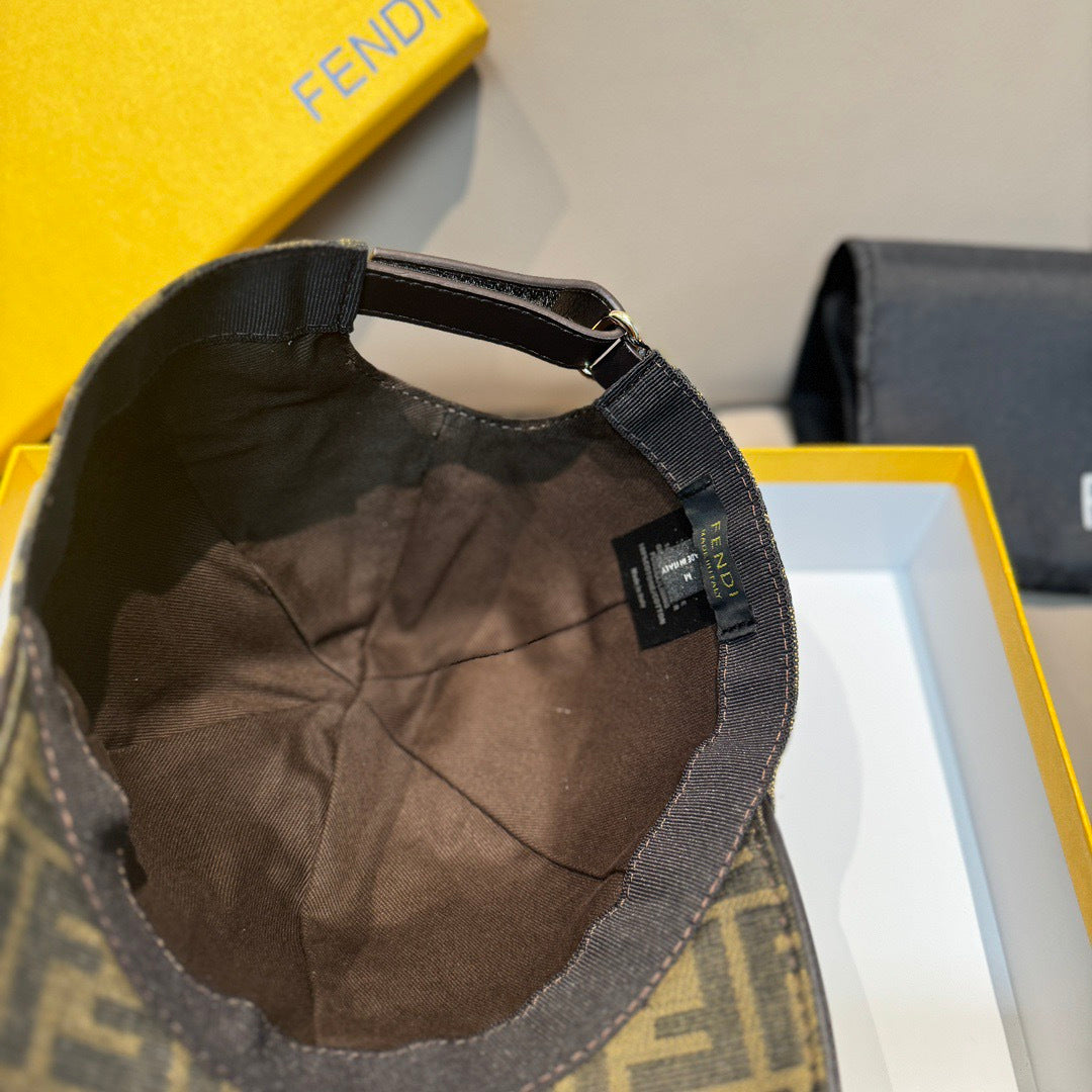 Fendi Canvas Baseball Cap Hat 454089