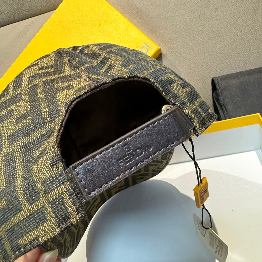 Fendi Canvas Baseball Cap Hat 454089