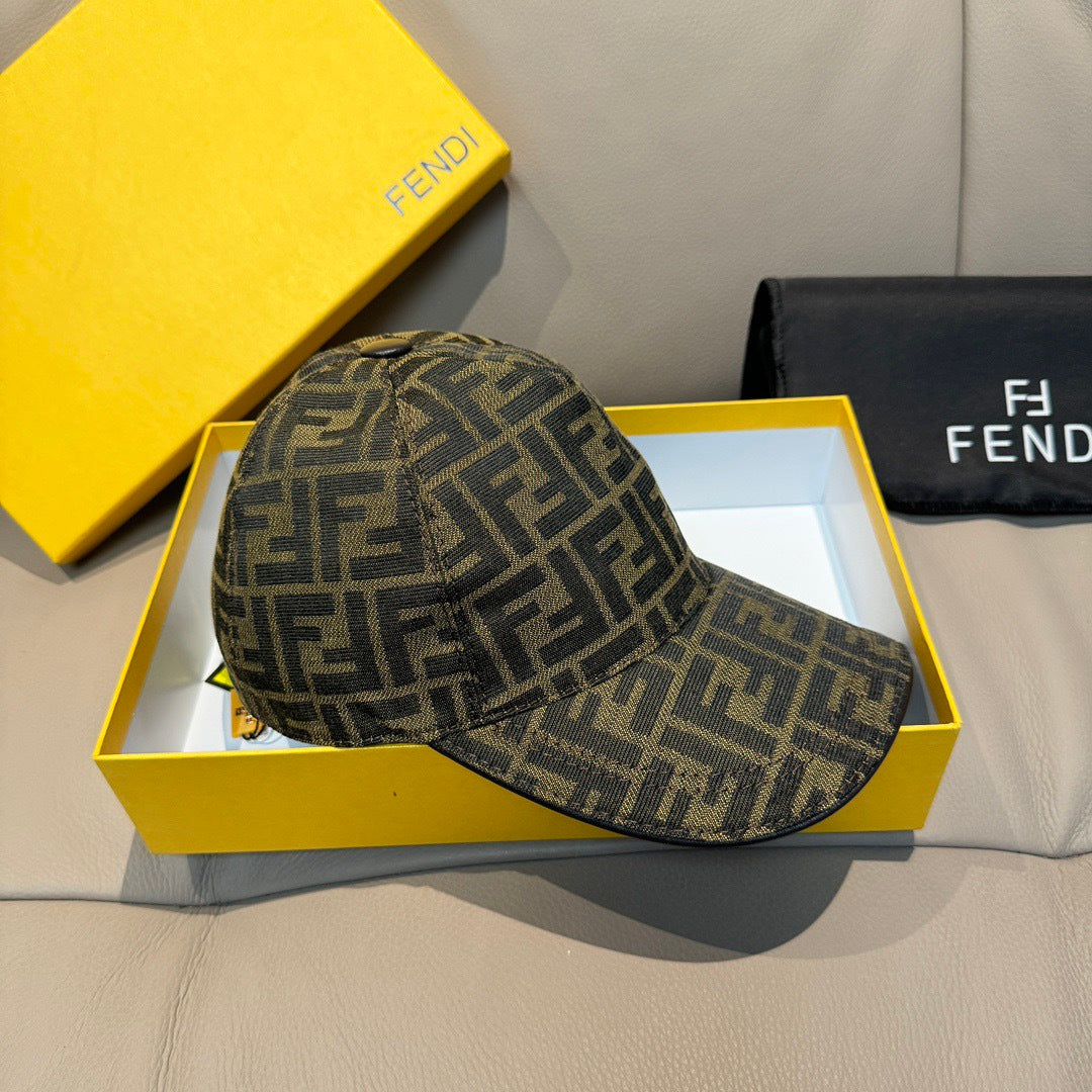 Fendi Canvas Baseball Cap Hat 454089