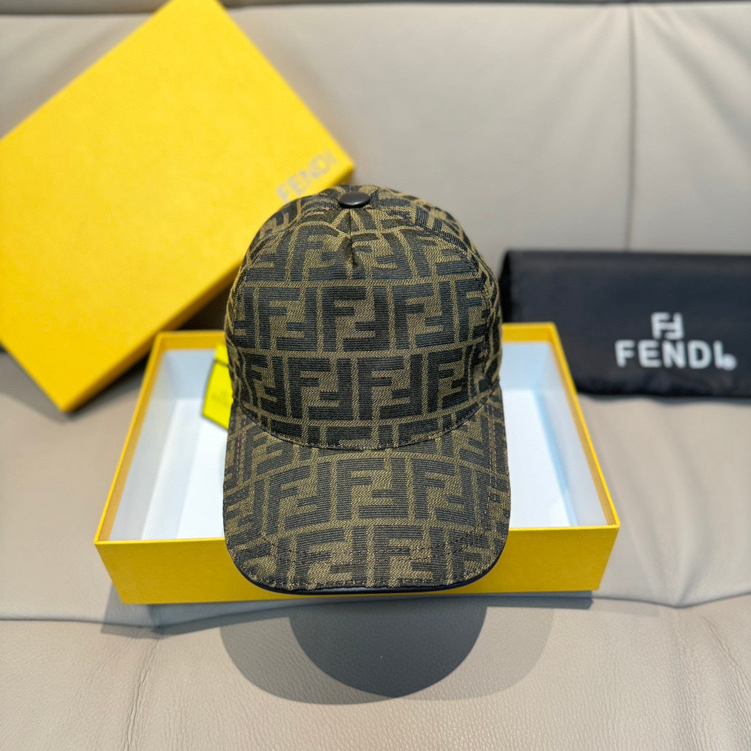 Fendi Canvas Baseball Cap Hat 454089