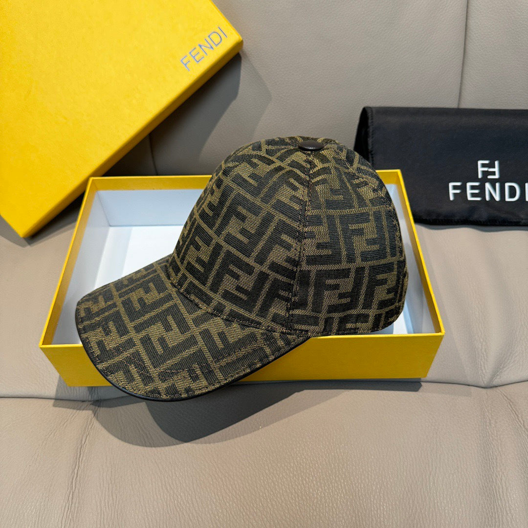 Fendi Canvas Baseball Cap Hat 454089