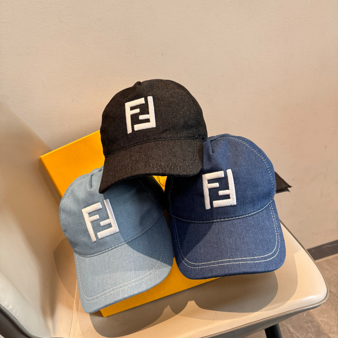 Fendi Double F Baseball Cap Cotton 323705