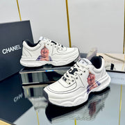 CC Sneaker White with Sticker Cowhide 238628