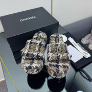 CC 25 Flatform Slide Multicolor Fabric 238493