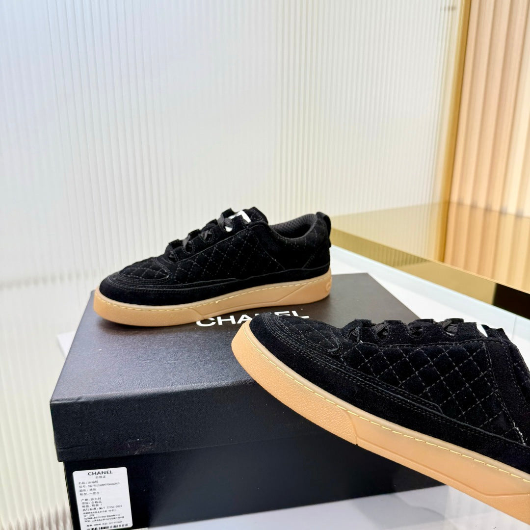 Chanel 2026 26A Quilted Sneakers Suede 986957