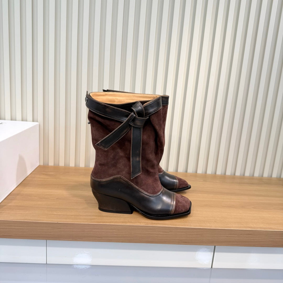 Loewe 2026 Belen Ankle Boots Suede Leather 147548
