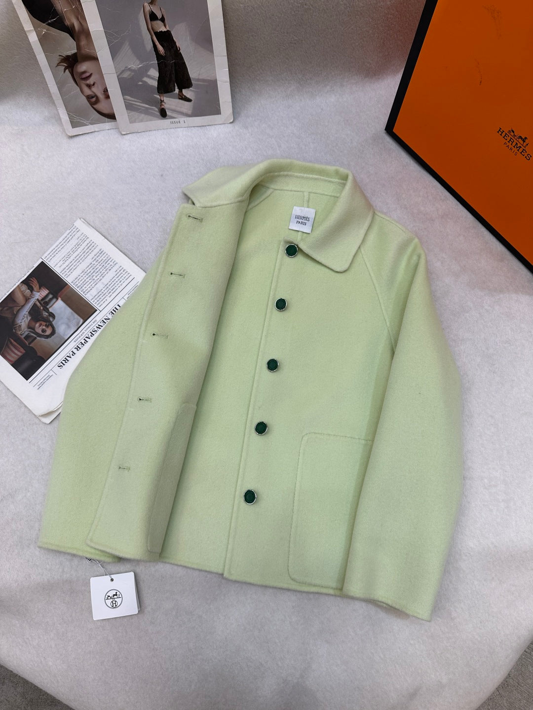 HM 25 Jacket Avocado Green Wool 02652