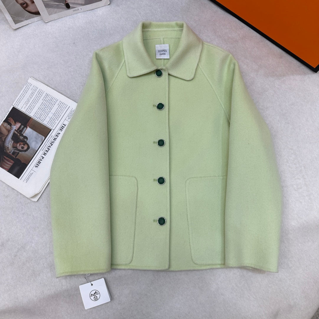 HM 25 Jacket Avocado Green Wool 02652