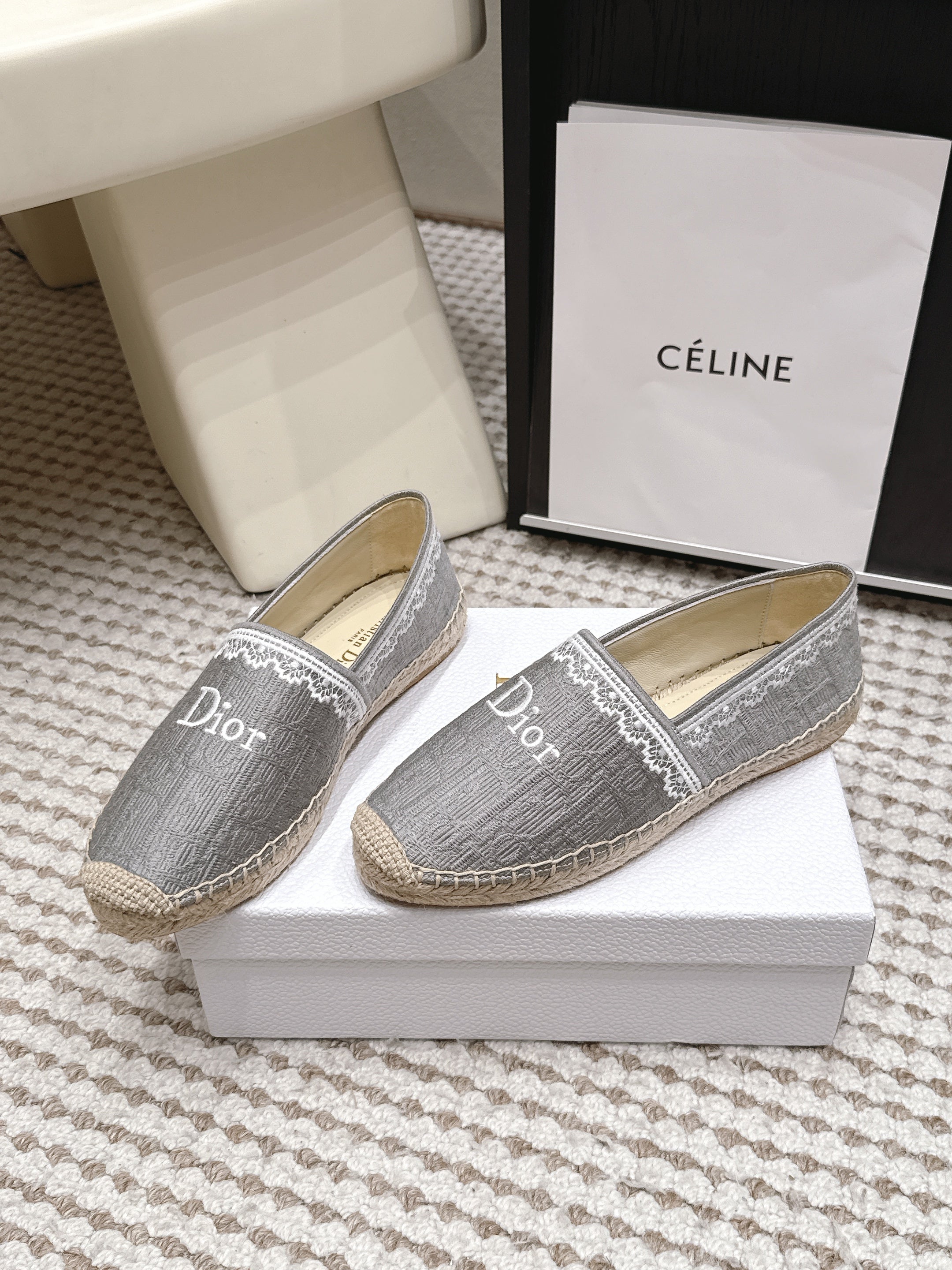 Dior 2026 Embroidered Loafer Canvas 930234