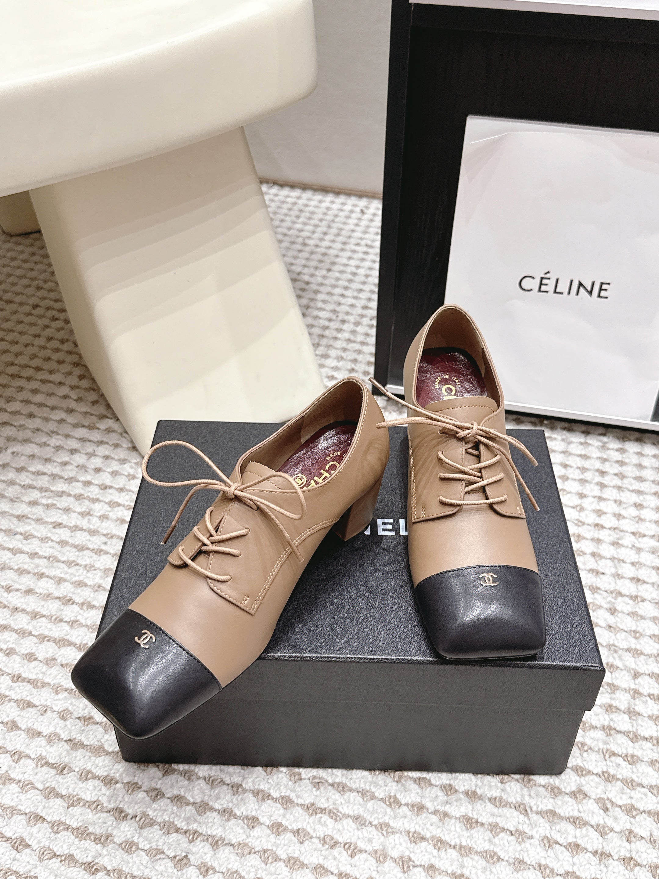 Chanel 2026 Mary Jane Shoes 50mm Cowhide 930696