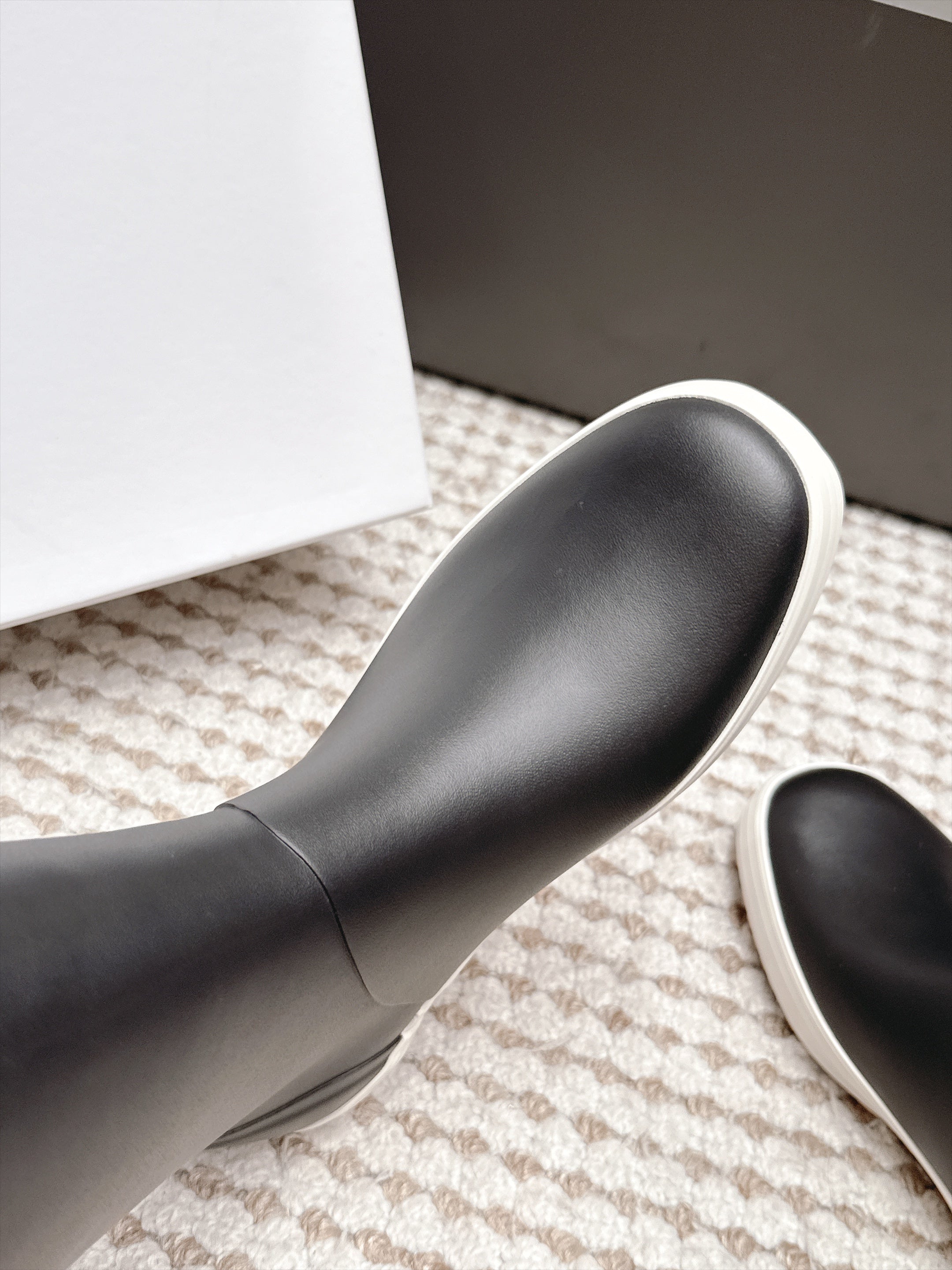 Celine 2026 Flat Rain Boots Rubber 990650