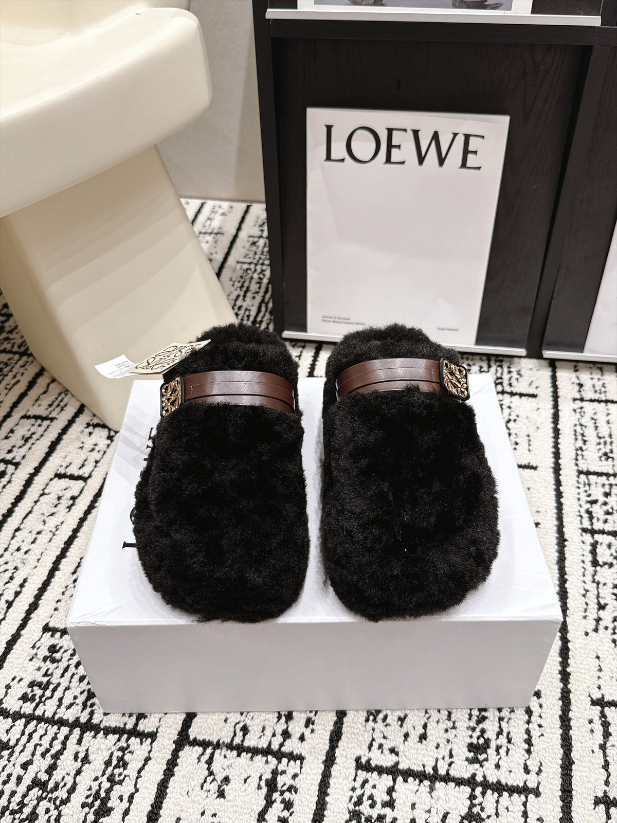 Loewe 2026 Thick-Soled Boken Mule Wool 138042