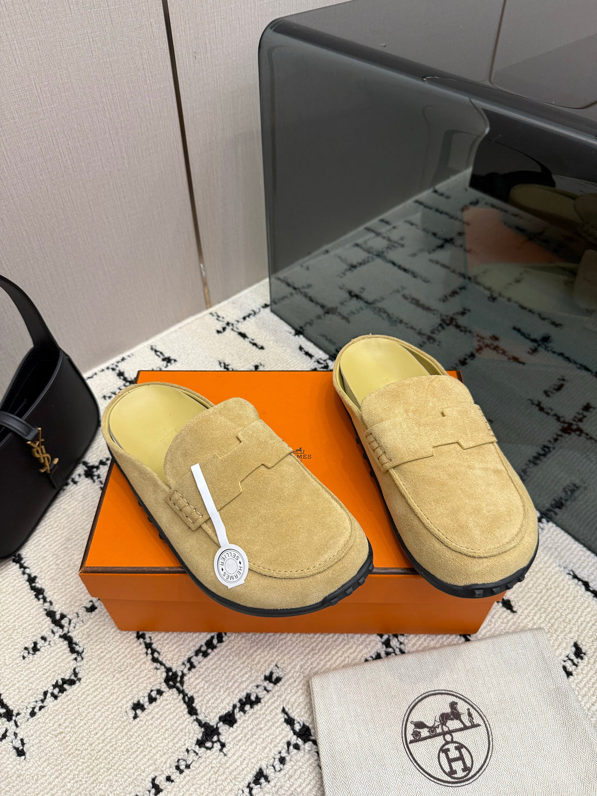 Hermes 2026 Mix Flat Mule Suede 179499