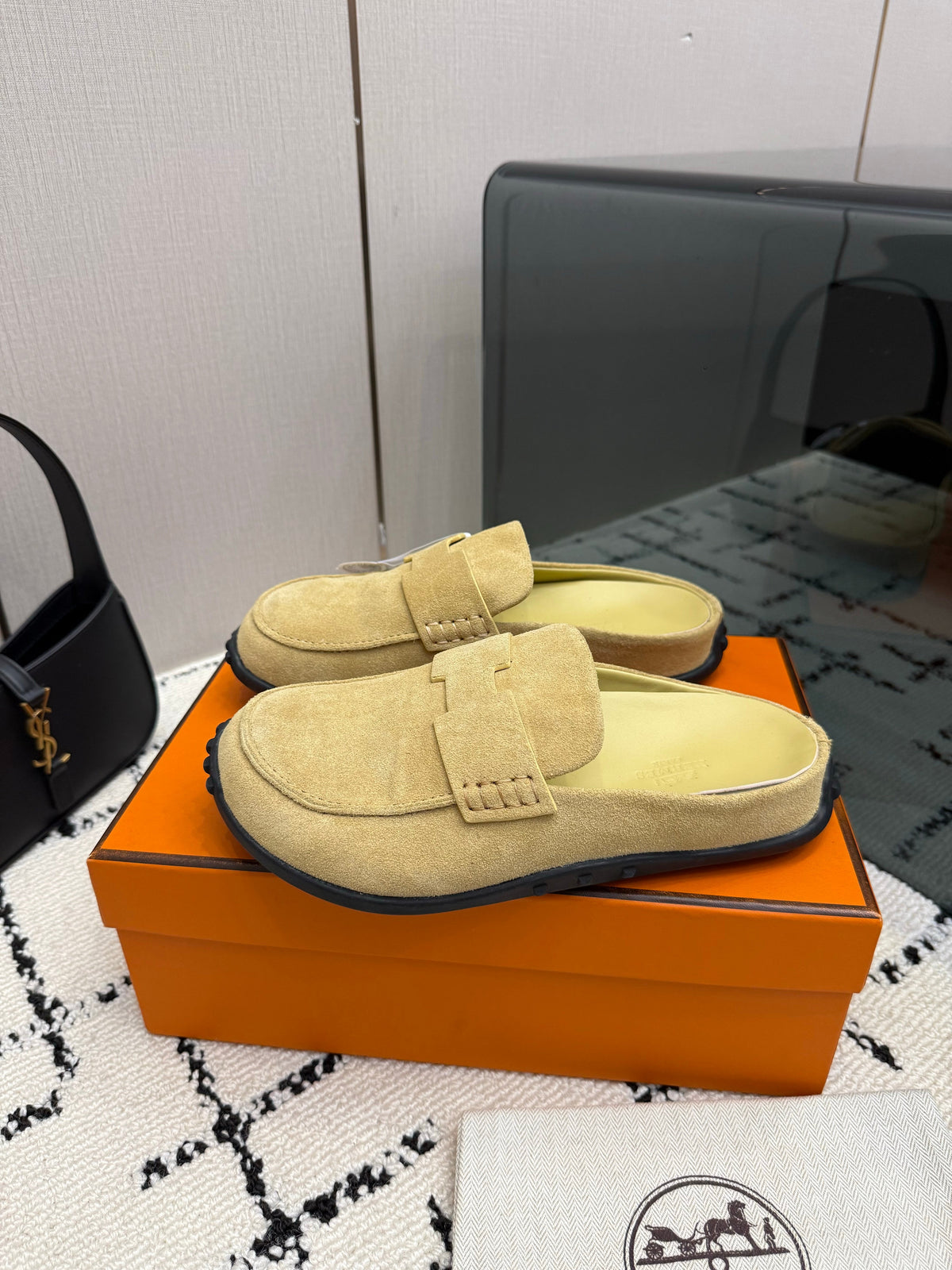 Hermes 2026 Mix Flat Mule Suede 179499