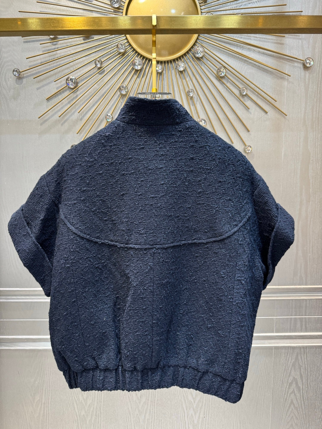 Chanel 2026 Blouson Navy Blue Cotton Viscose