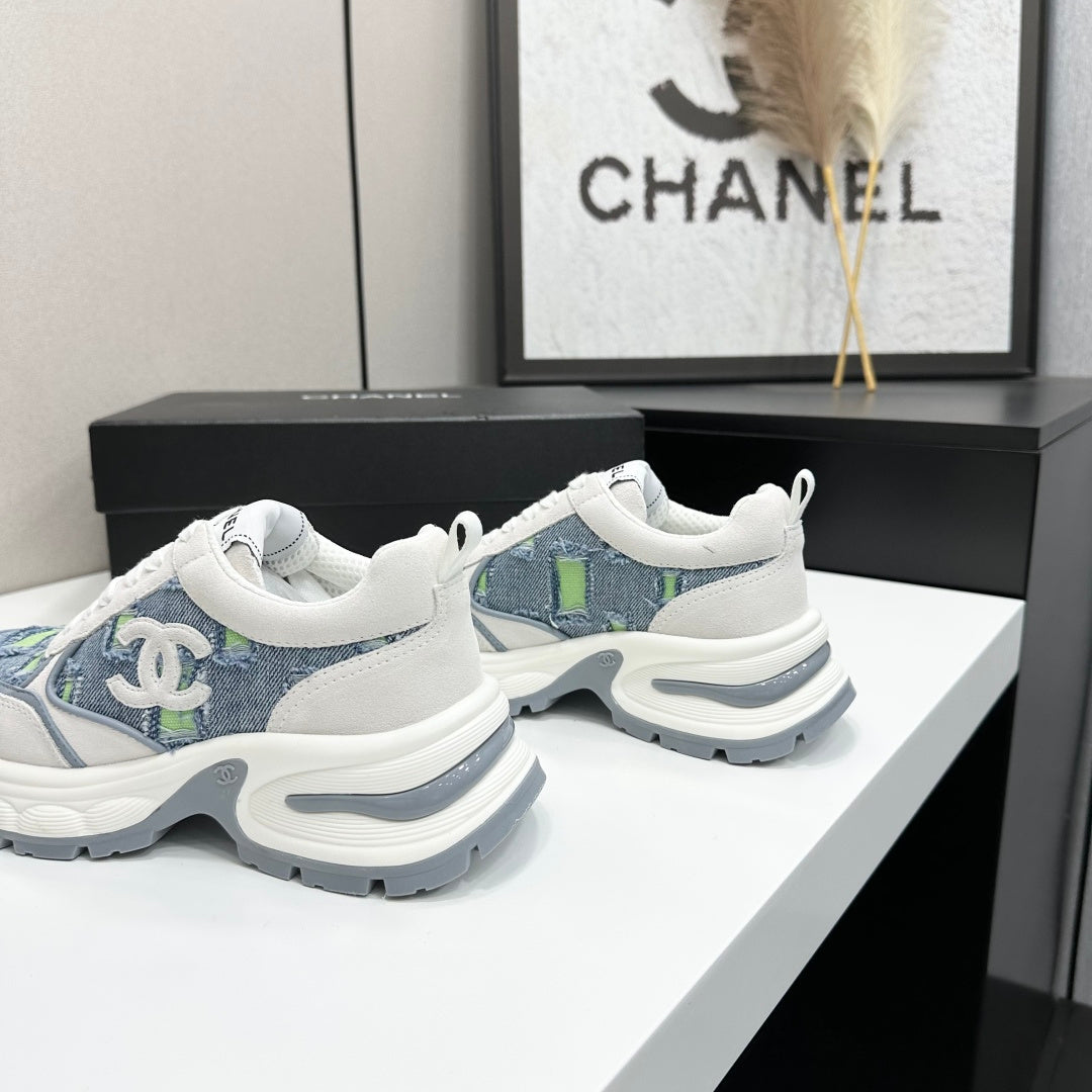 Channel 2026 Casual Sneakers 50mm Demin Suede 894875