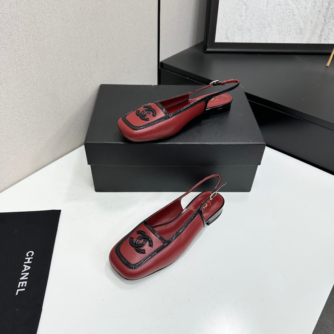 Chanel 2026 Square Toe Slingback 20mm Lambskin 925593