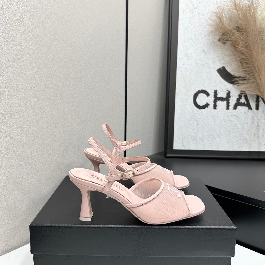 Chanel 2026  Sandals 70mm Mesh Lambskin 926435