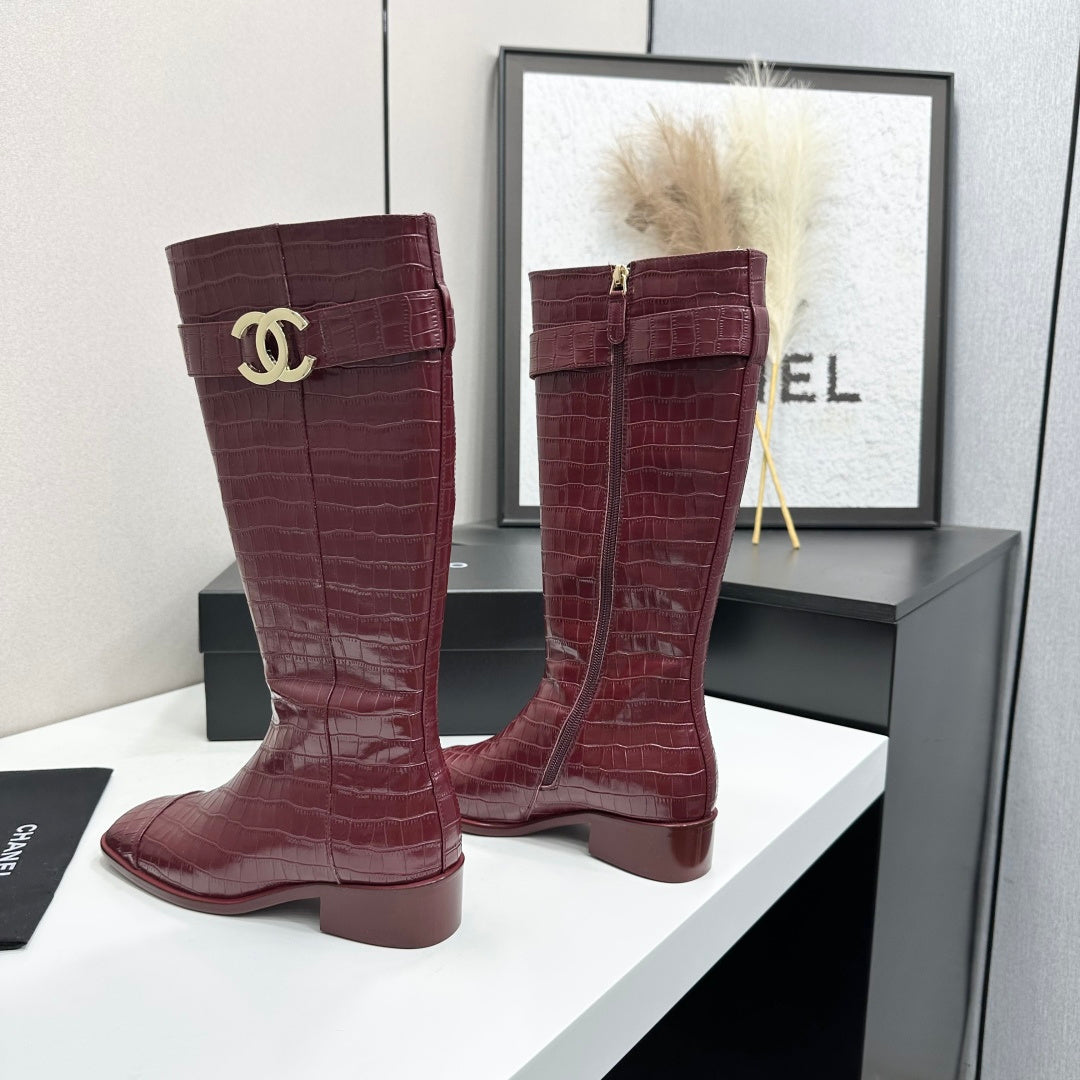 Chanel 2026 Metiers D'art Boots 45mm Suede Cowhide 986193