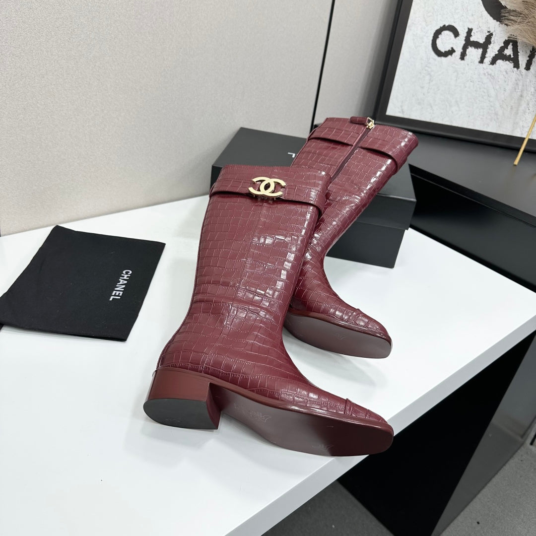 Chanel 2026 Metiers D'art Boots 45mm Suede Cowhide 986193
