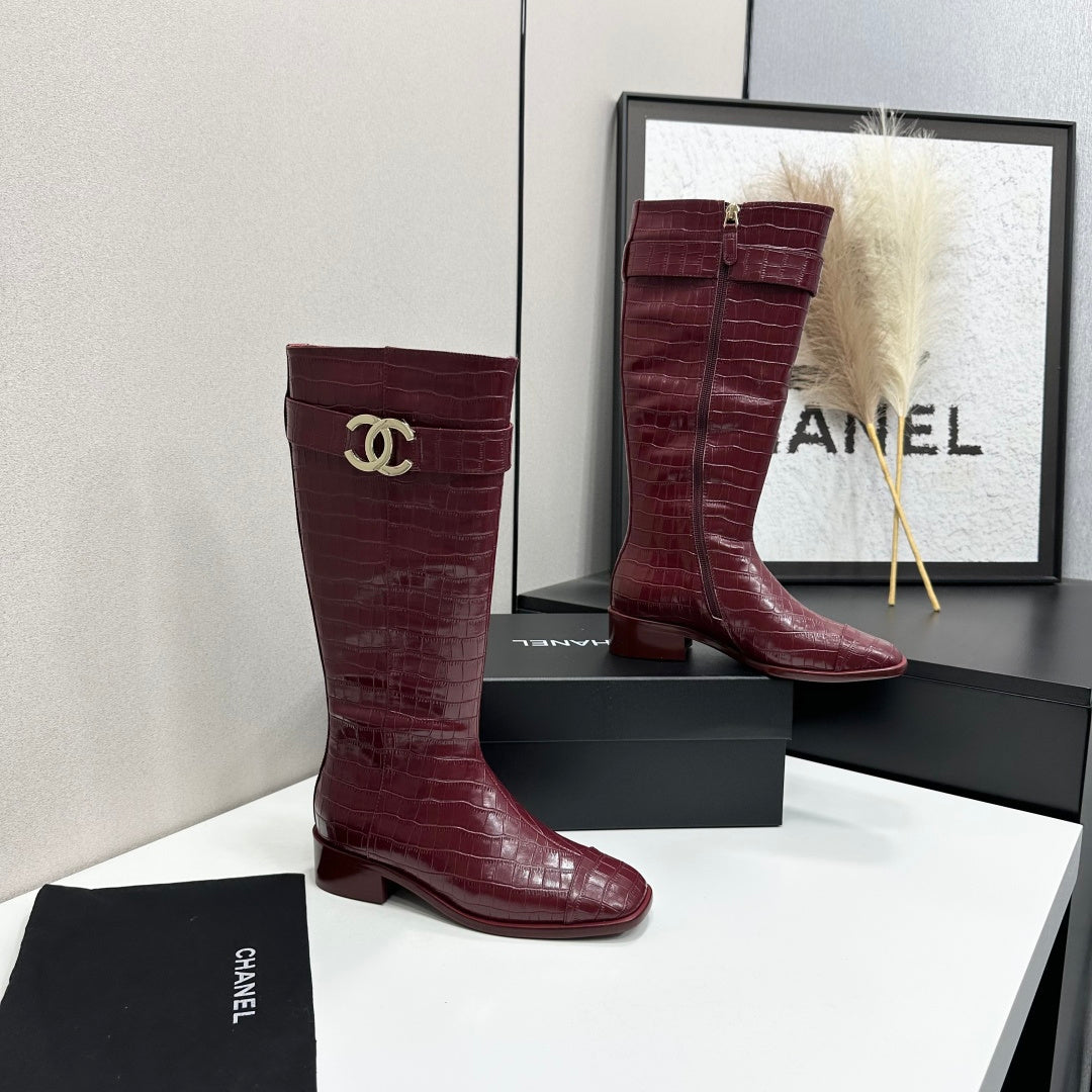 Chanel 2026 Metiers D'art Boots 45mm Suede Cowhide 986193